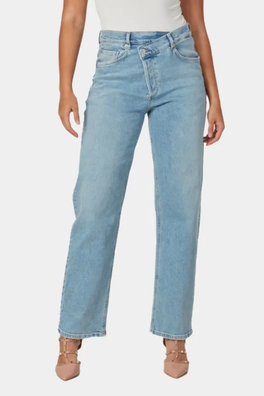 High Rise Crossover Jeans sold by Lord & Taylor