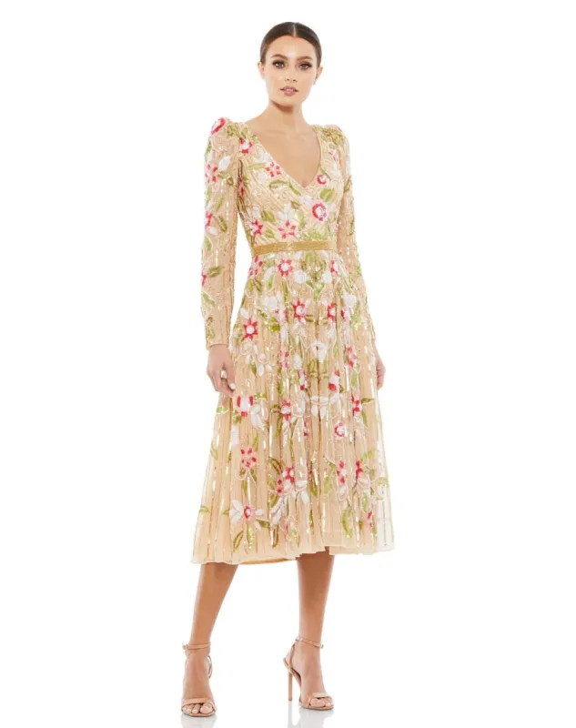 Long Sleeve T-Length Dress sold by Lord & Taylor