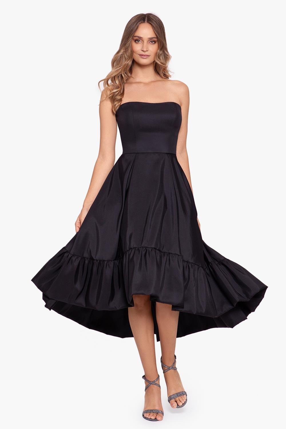 Strapless Midi Taffeta Bubble Hem sold by Lord & Taylor product image thumbnail 3