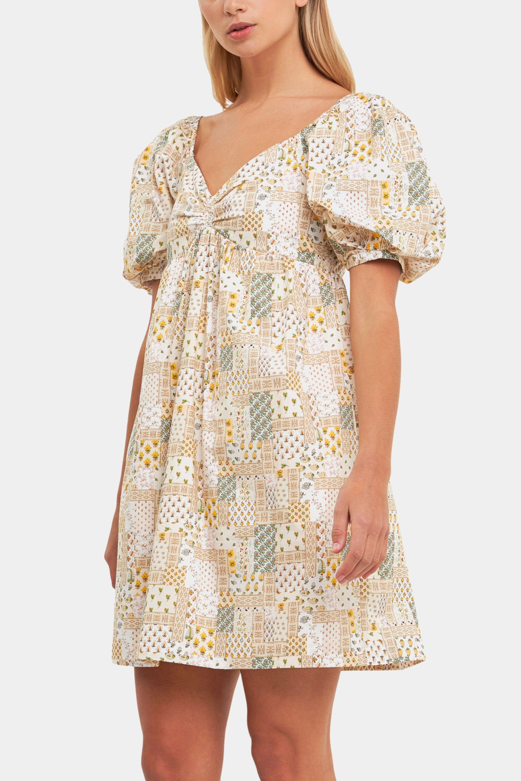 Printed Babydoll Mini Dress sold by Lord & Taylor product image thumbnail 4