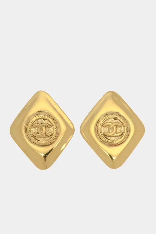 CC Logo Clip-on Earrings sold by Lord & Taylor