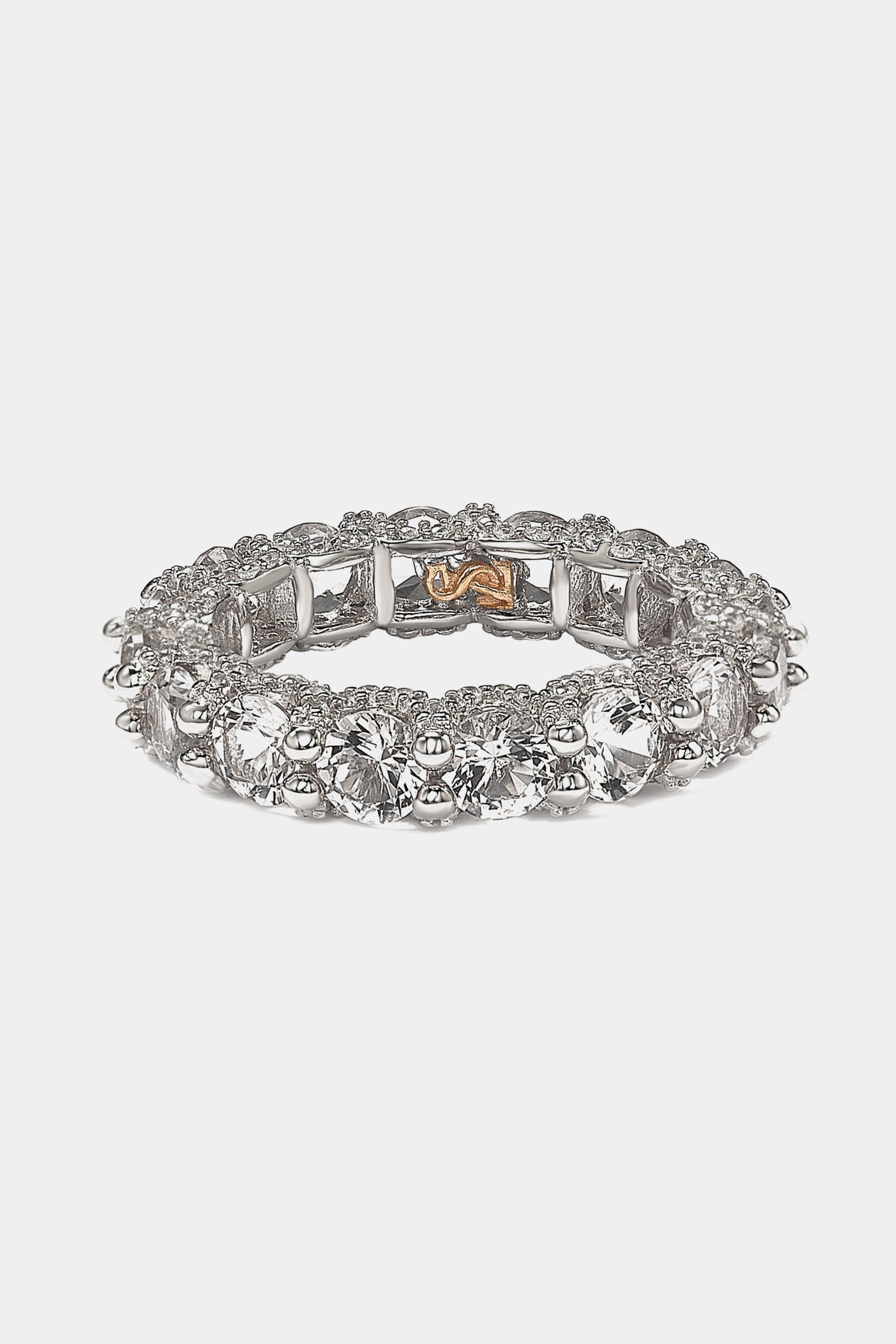 Cubic Zirconia Pave Setting Eternity Band sold by Lord & Taylor product image thumbnail 4
