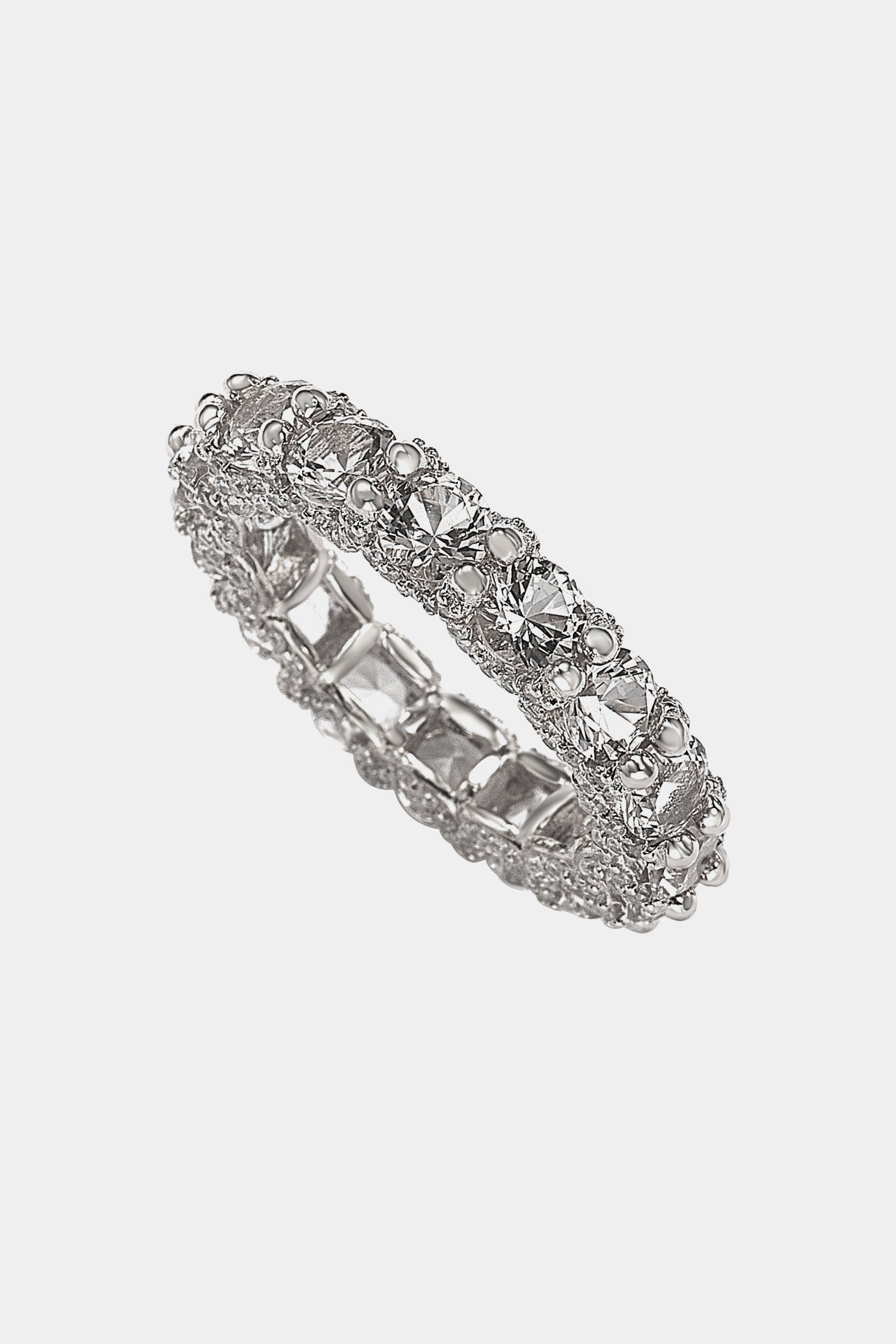 Cubic Zirconia Pave Setting Eternity Band sold by Lord & Taylor