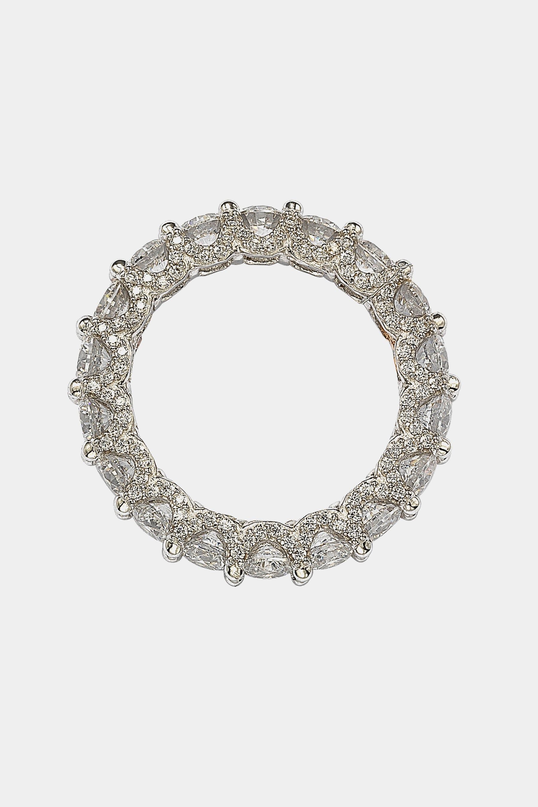 Cubic Zirconia Pave Setting Eternity Band sold by Lord & Taylor product image thumbnail 2