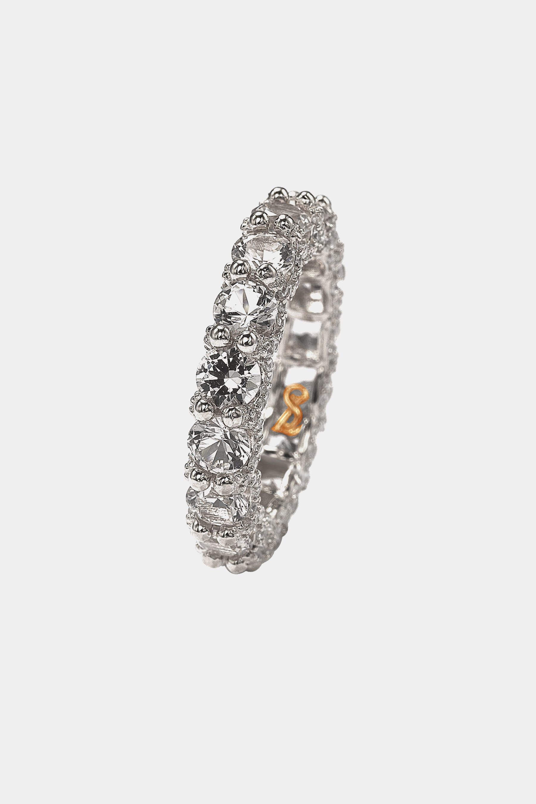 Cubic Zirconia Pave Setting Eternity Band sold by Lord & Taylor product image thumbnail 5