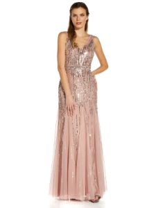 V Neck Beaded Gown sold by Lord & Taylor