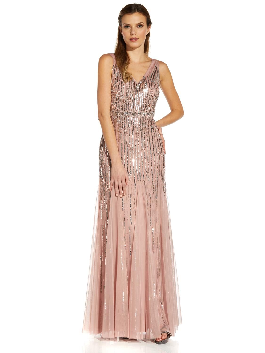 V Neck Beaded Gown sold by Lord & Taylor product image thumbnail 4