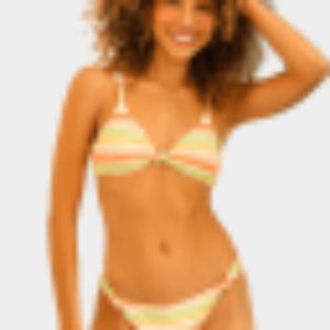 Quinn Knot Detail Cheeky Swim Bikini Bottom - Hang Ten Stripe sold by Lord & Taylor