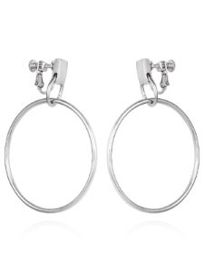 Stylish Drop Hoop Clip On Earrings sold by Lord & Taylor