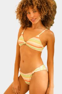 Quinn Knot Detail Cheeky Swim Bikini Bottom - Hang Ten Stripe sold by Lord & Taylor