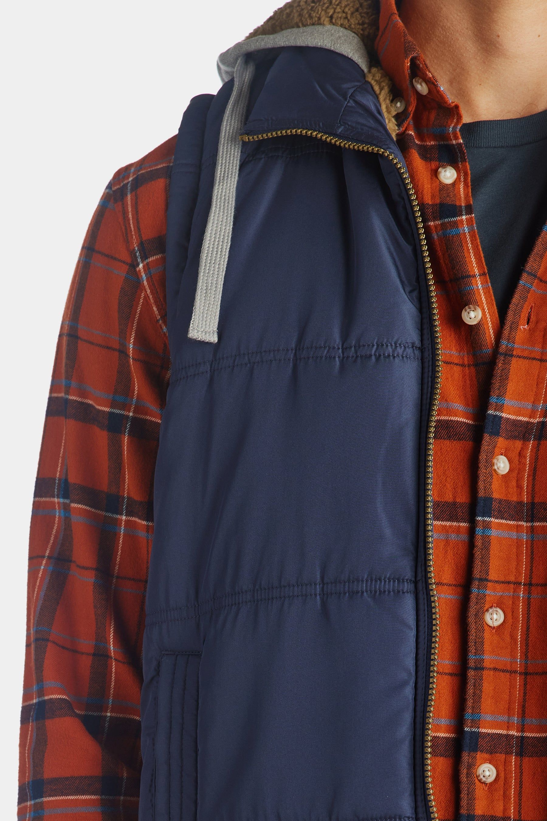 Quited Sherpa Lined Hood Vest sold by Lord & Taylor product image thumbnail 4