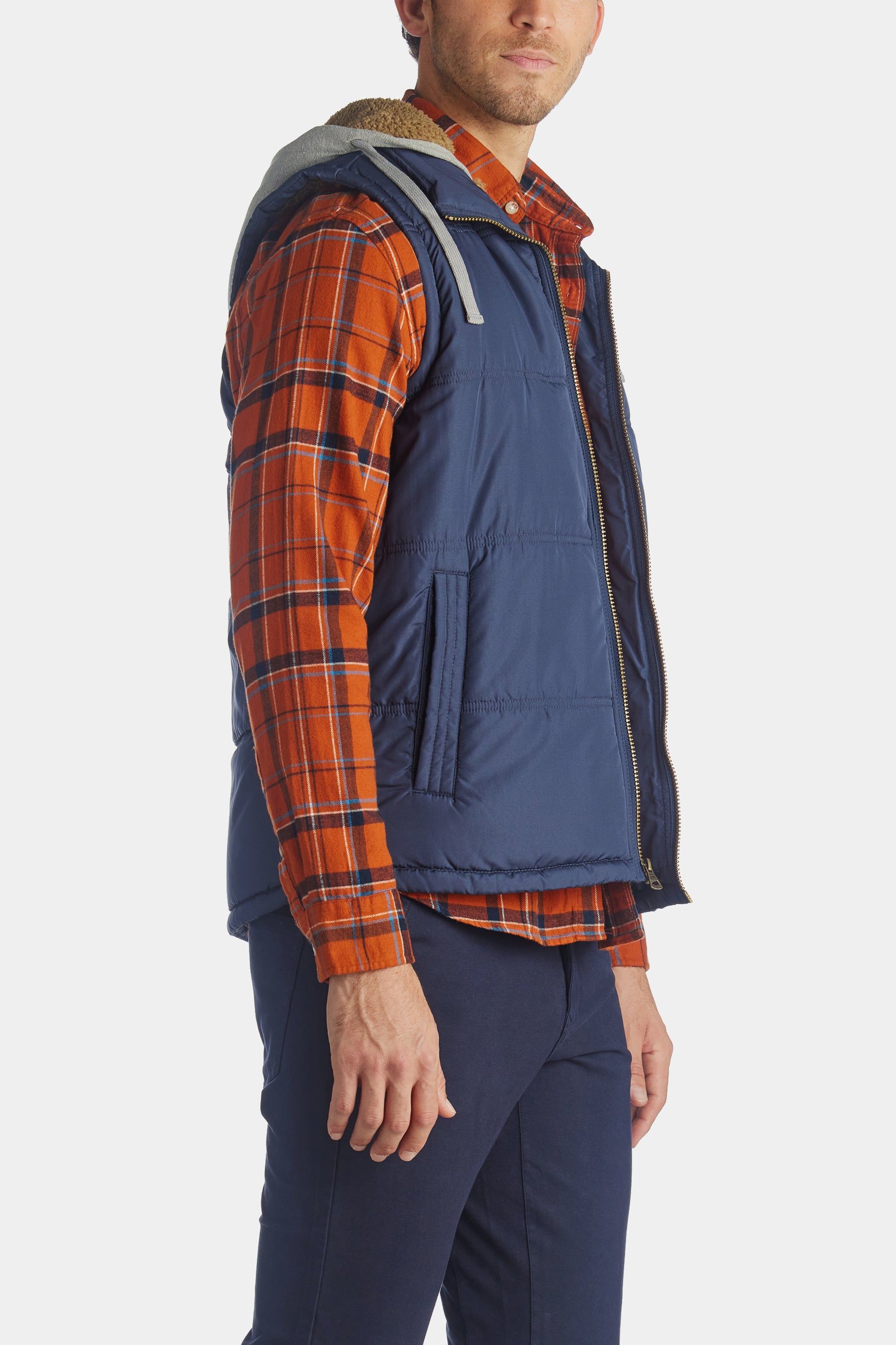 Quited Sherpa Lined Hood Vest sold by Lord & Taylor product image thumbnail 2