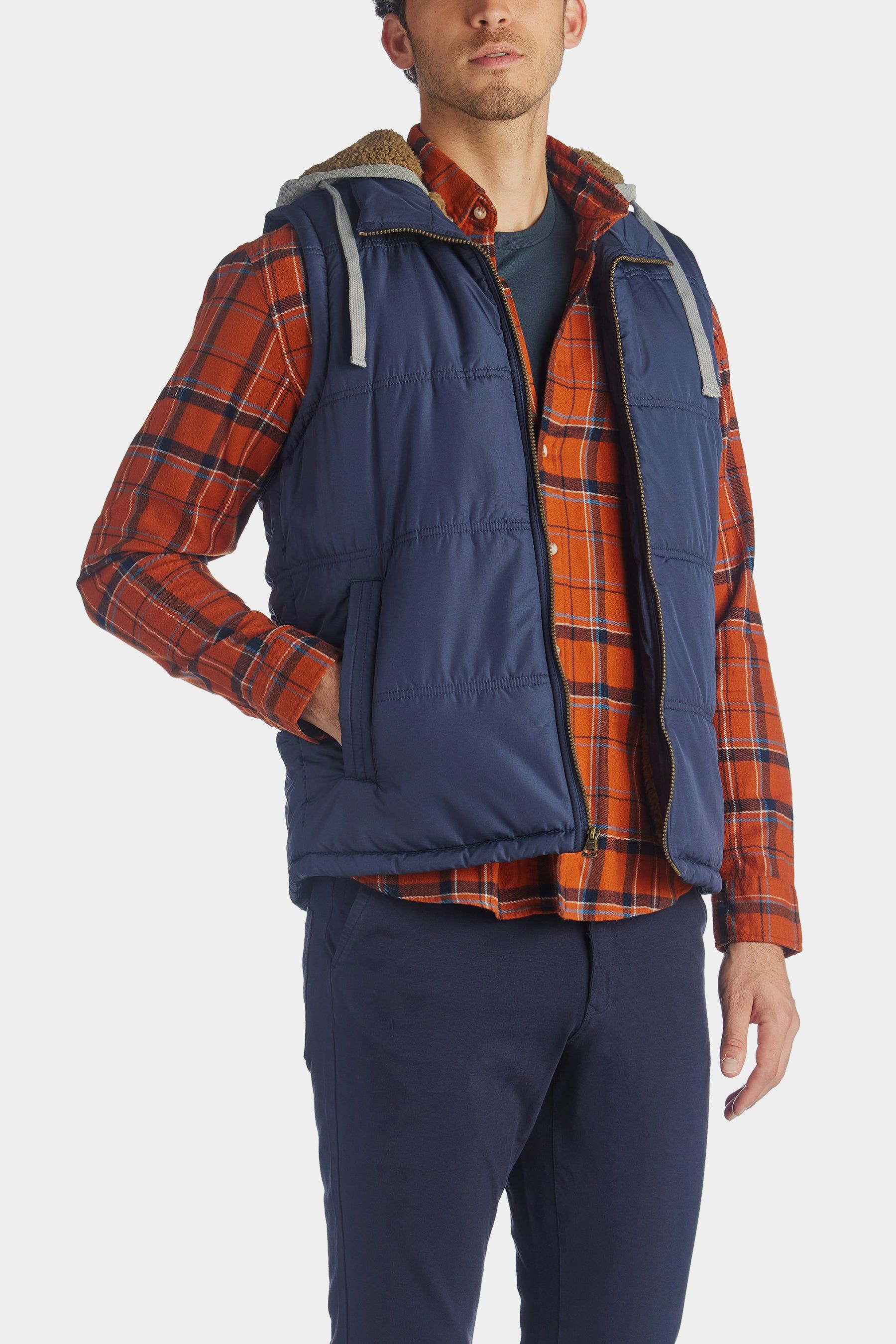 Quited Sherpa Lined Hood Vest sold by Lord & Taylor product image thumbnail 3