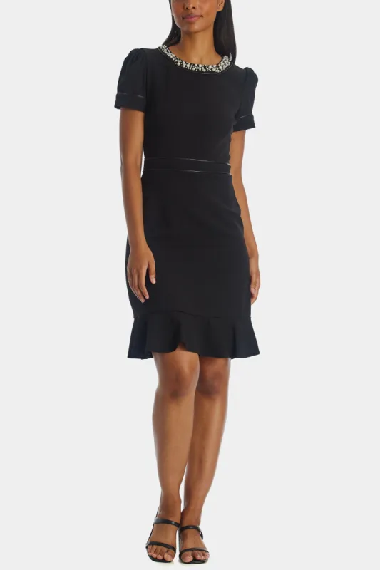Crepe A-Line Flounce Hem Dress sold by Lord & Taylor
