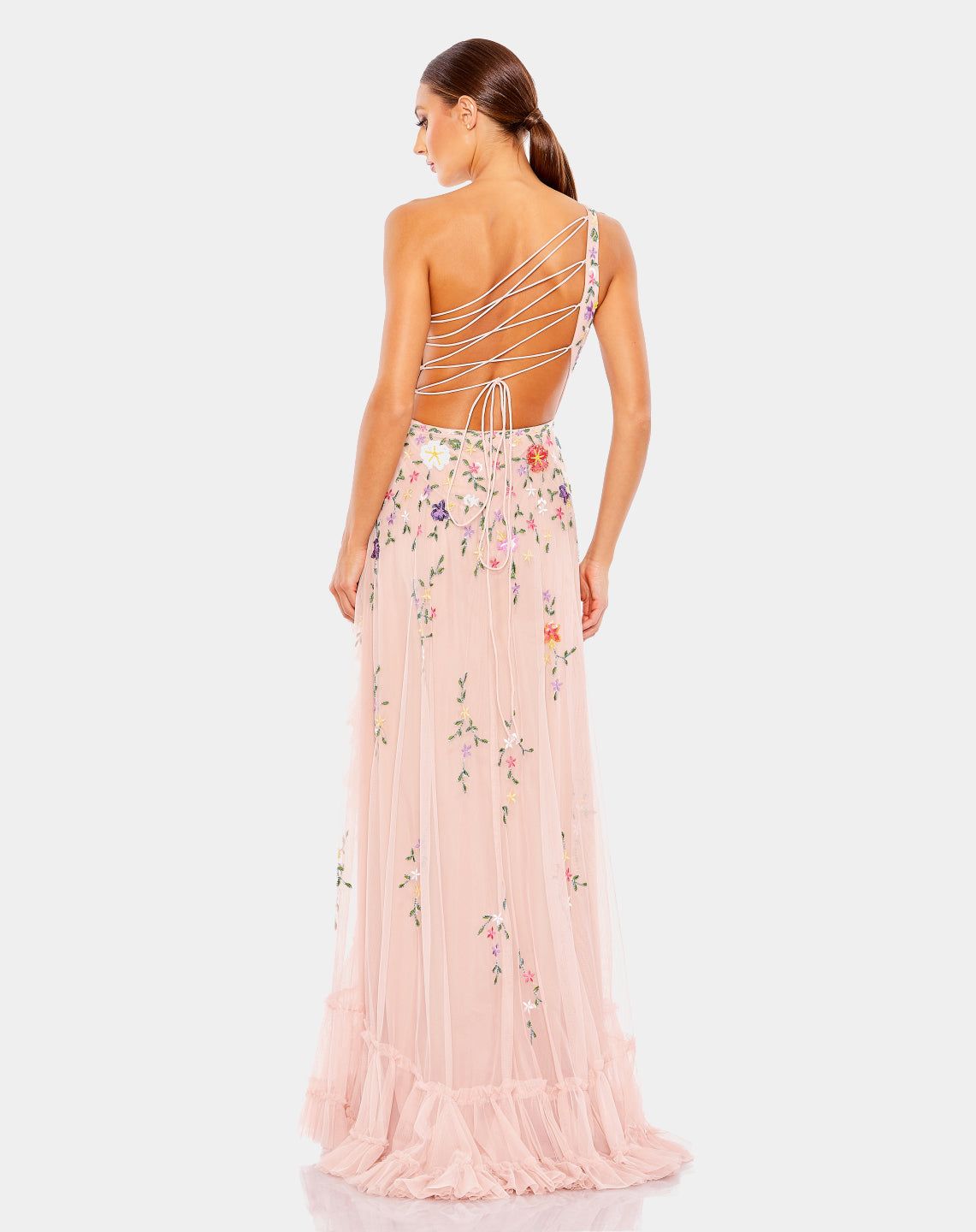 Embellished One Shoulder Asymmetrical Hem Dress sold by Lord & Taylor product image thumbnail 9