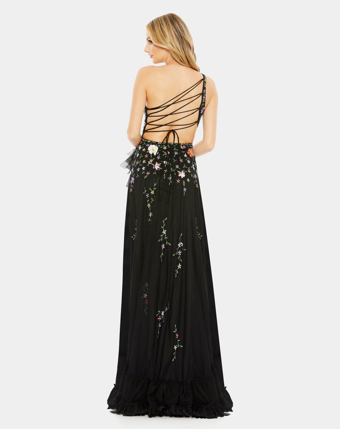 Embellished One Shoulder Asymmetrical Hem Dress sold by Lord & Taylor product image thumbnail 6