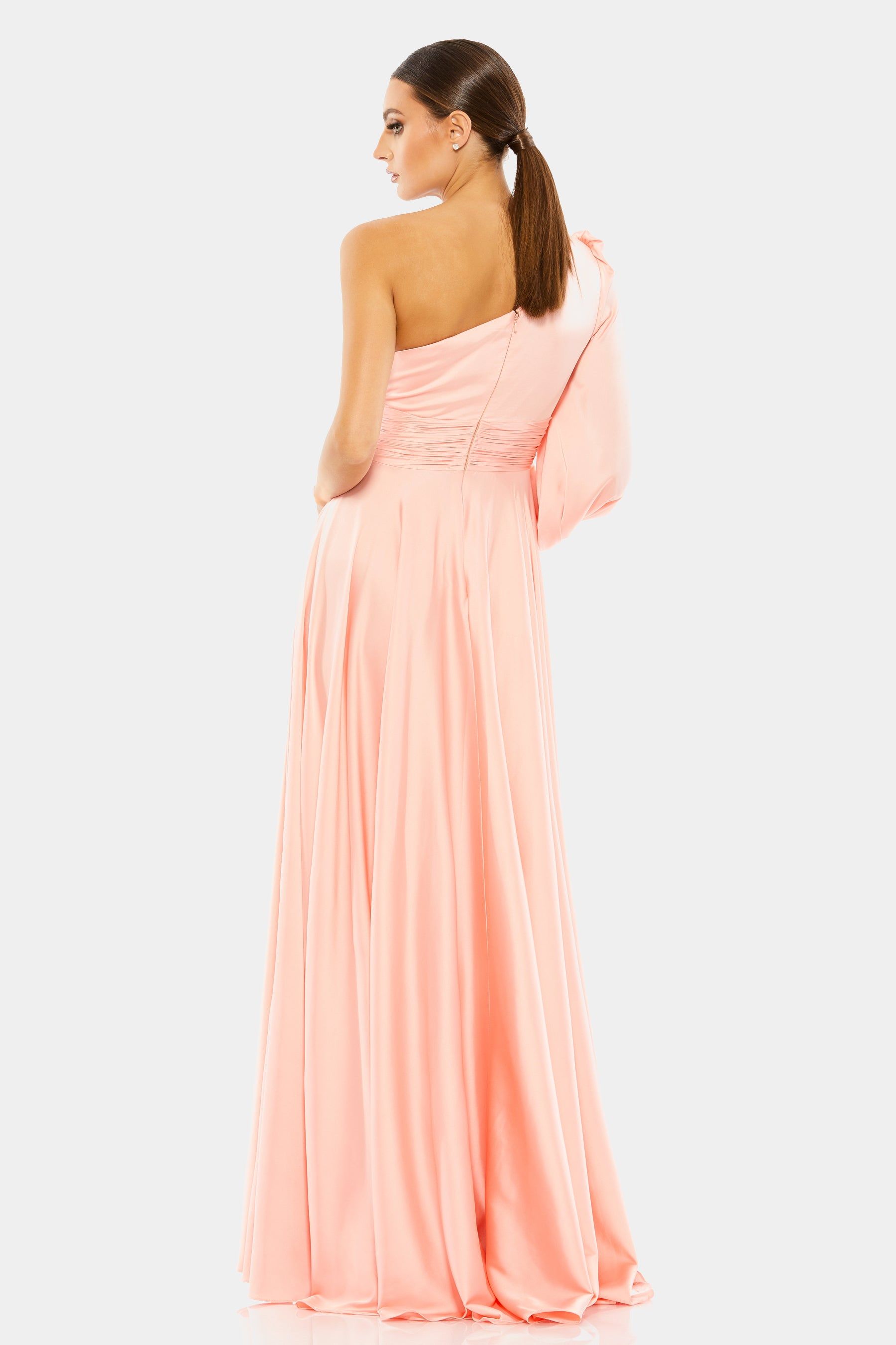 One Shoulder Bishop Sleeve Flowy Gown sold by Lord & Taylor product image thumbnail 12