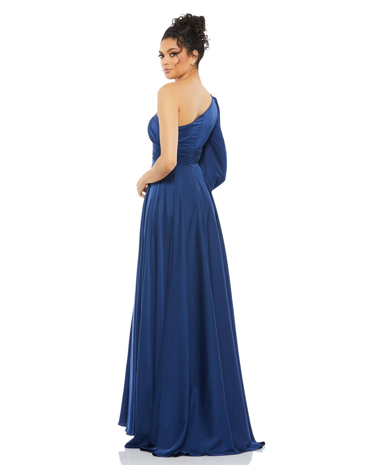 One Shoulder Bishop Sleeve Flowy Gown sold by Lord & Taylor product image thumbnail 6