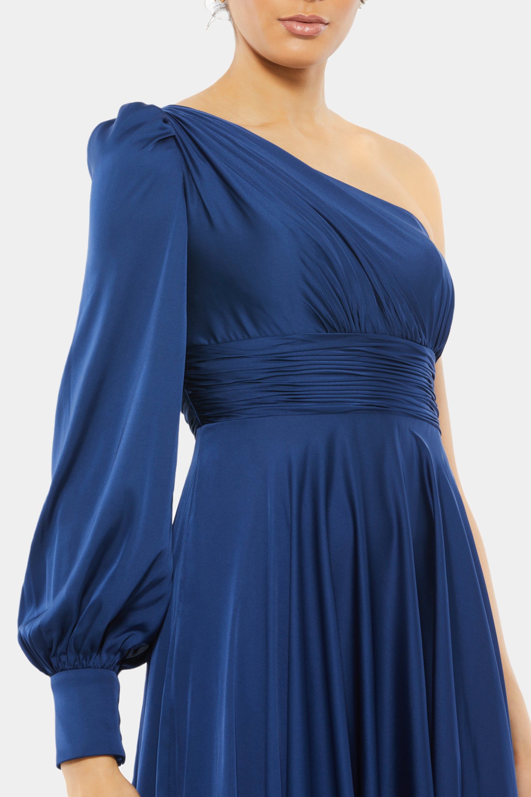 One Shoulder Bishop Sleeve Flowy Gown sold by Lord & Taylor product image thumbnail 22