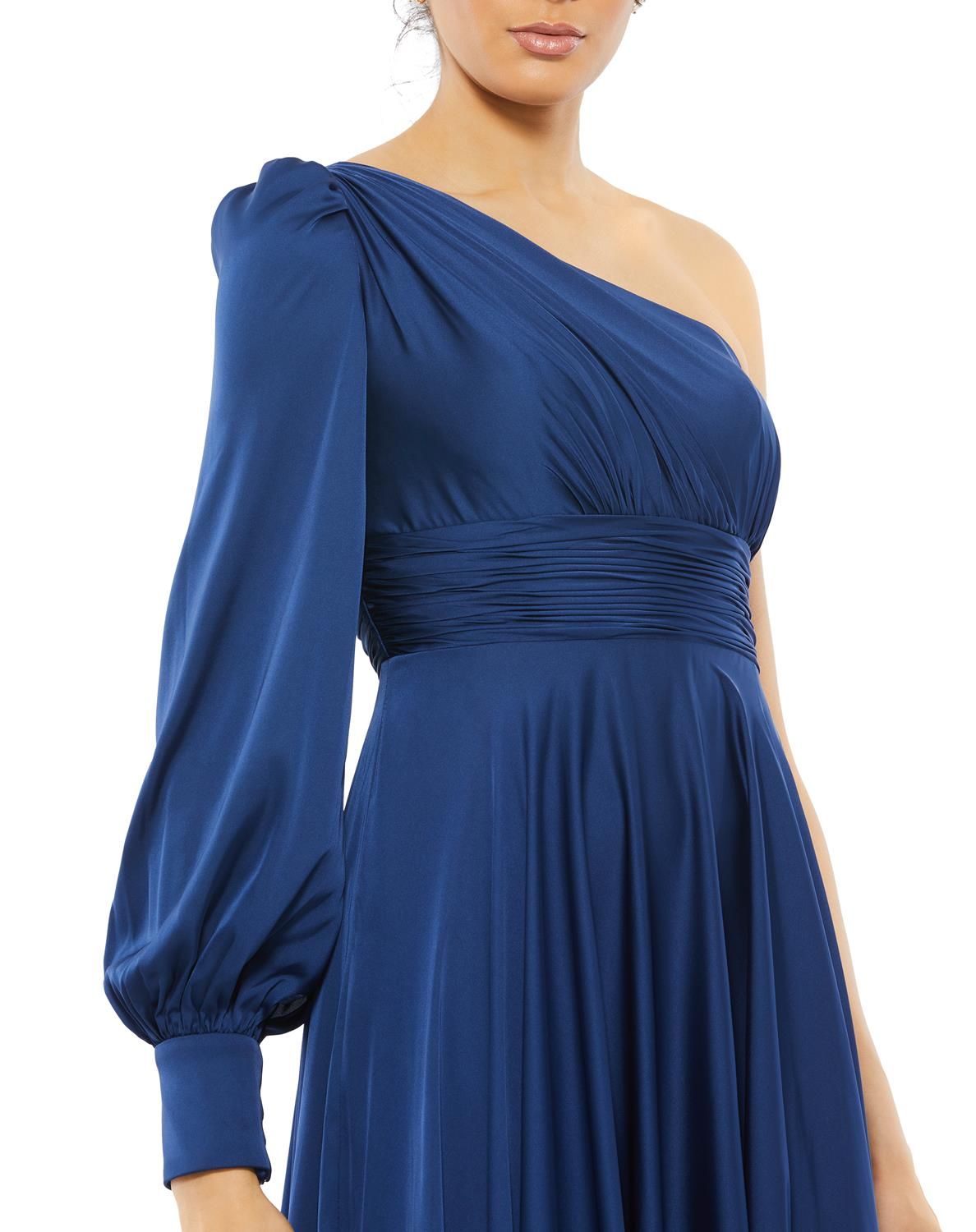 One Shoulder Bishop Sleeve Flowy Gown sold by Lord & Taylor product image thumbnail 7