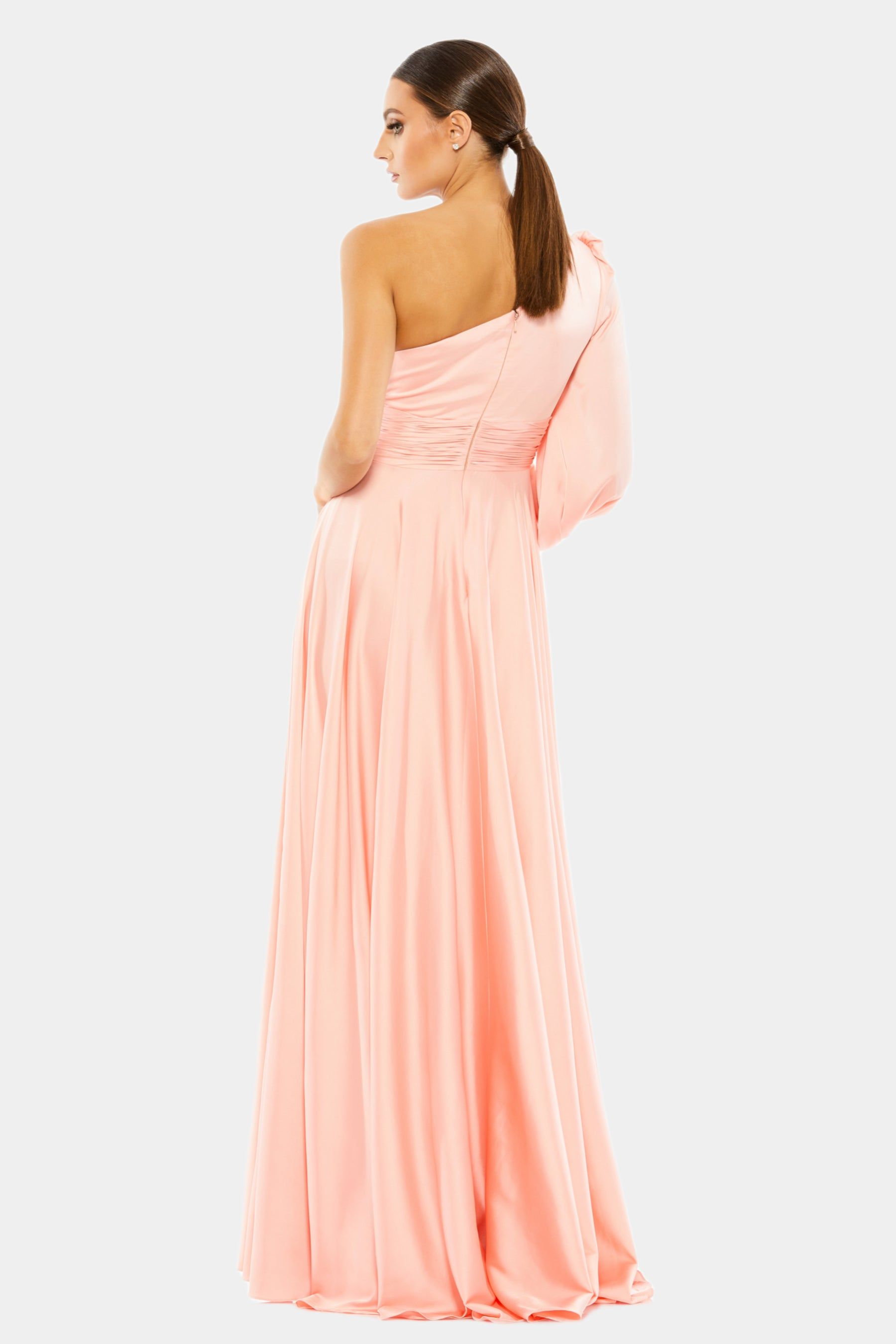 One Shoulder Bishop Sleeve Flowy Gown sold by Lord & Taylor product image thumbnail 27