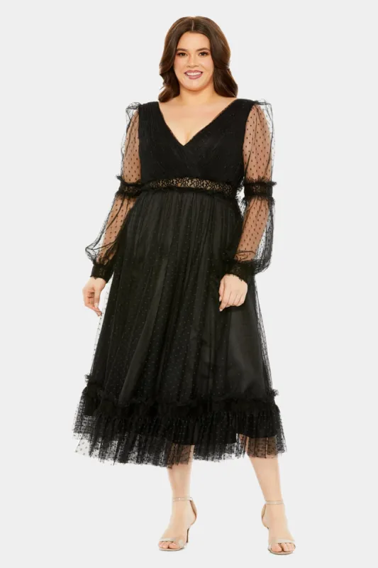 Long Sleeve Polka Dot Dress sold by Lord & Taylor