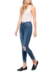 High Rise Distressed Crop Skinny Jean sold by Lord & Taylor
