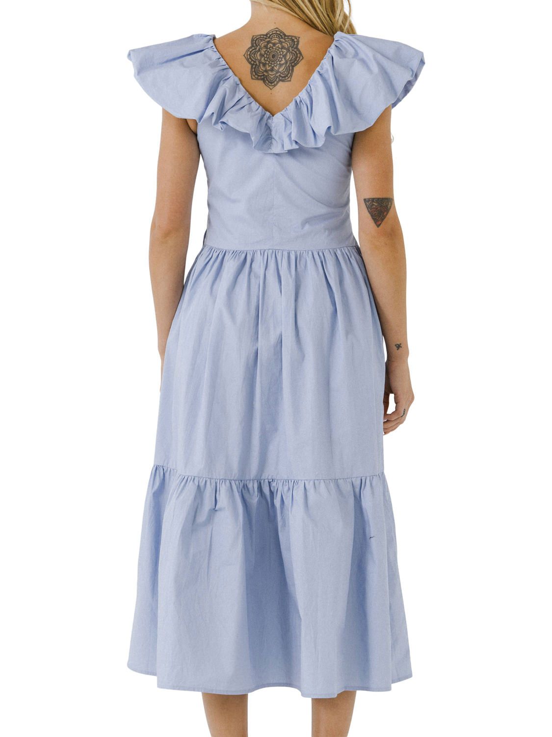 Ruffled Midi Dress sold by Lord & Taylor product image thumbnail 4