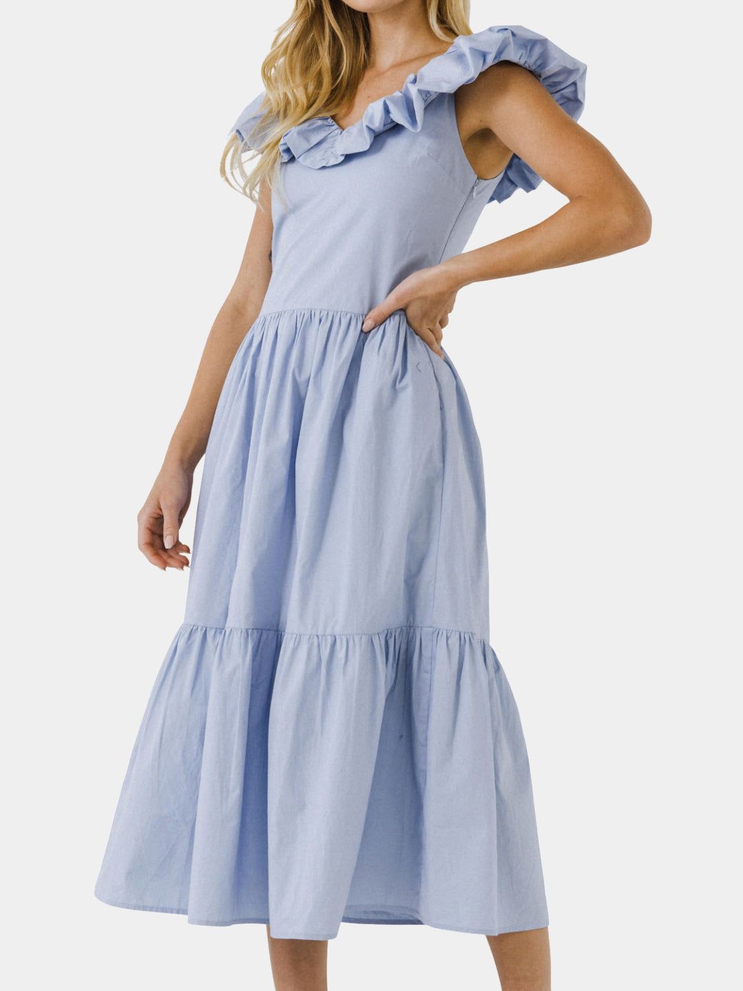 Ruffled Midi Dress sold by Lord & Taylor product image thumbnail 8