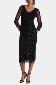 Midi Length Beaded Dress sold by Lord & Taylor