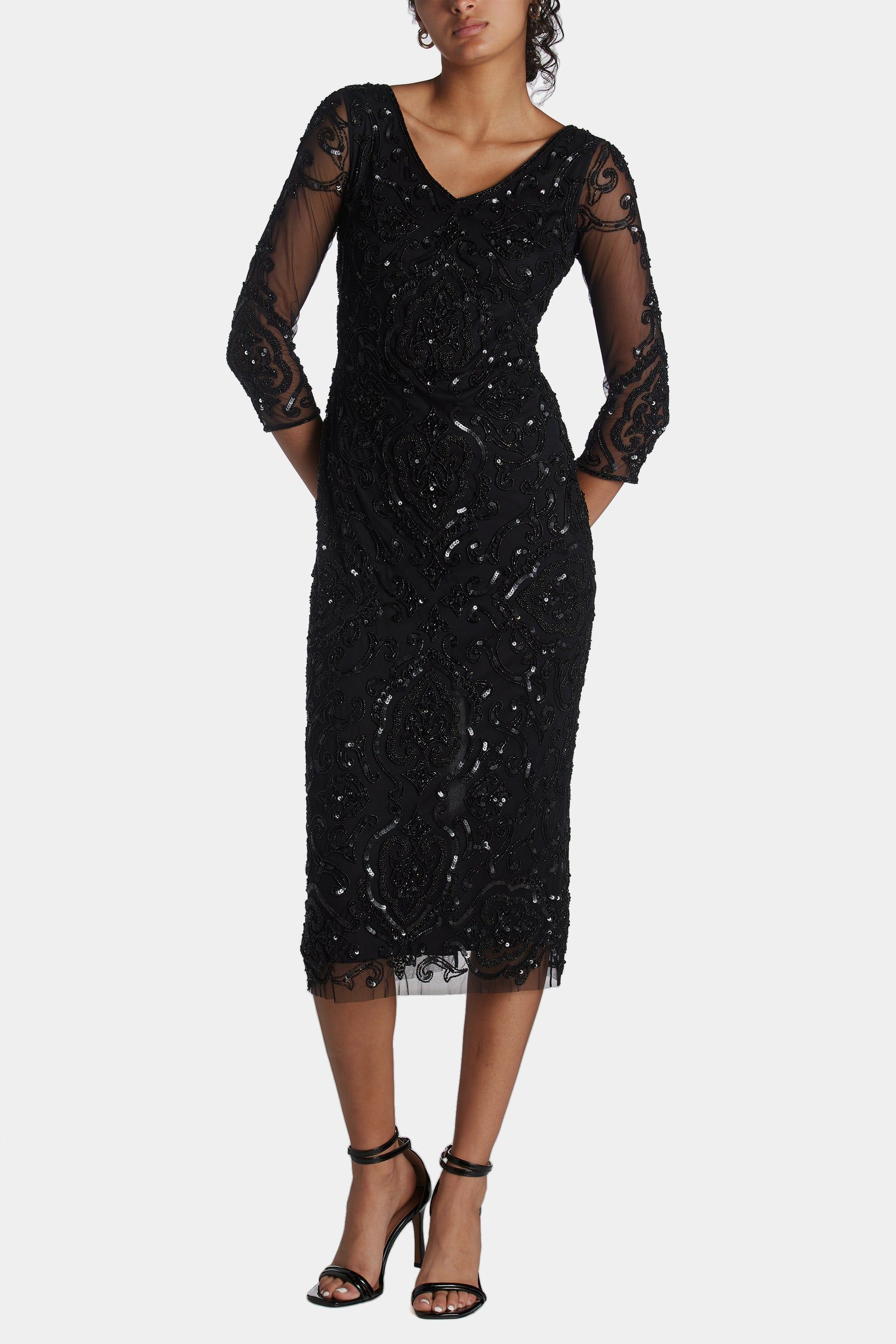 Midi Length Beaded Dress sold by Lord & Taylor product image thumbnail 5