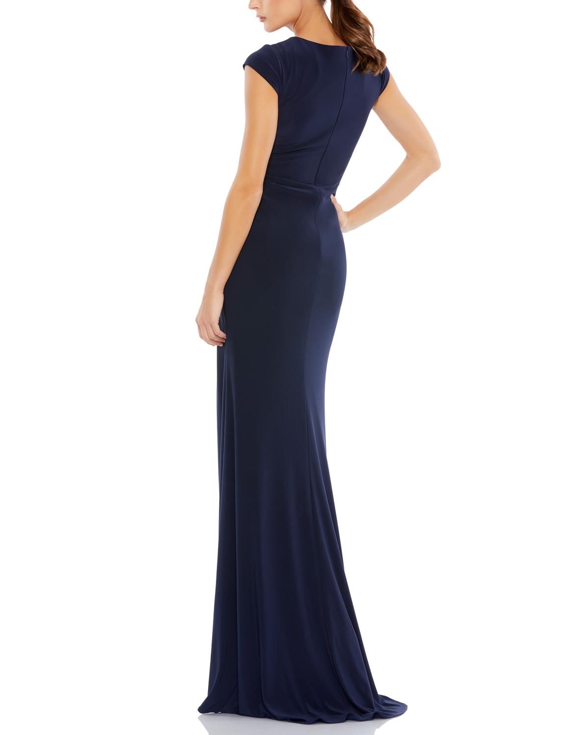 V Neck Jersey Knit Sheath Gown sold by Lord & Taylor product image thumbnail 2