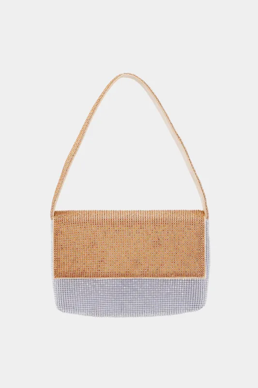 Color Block Crystal Mesh Shoulder Bag sold by Lord & Taylor