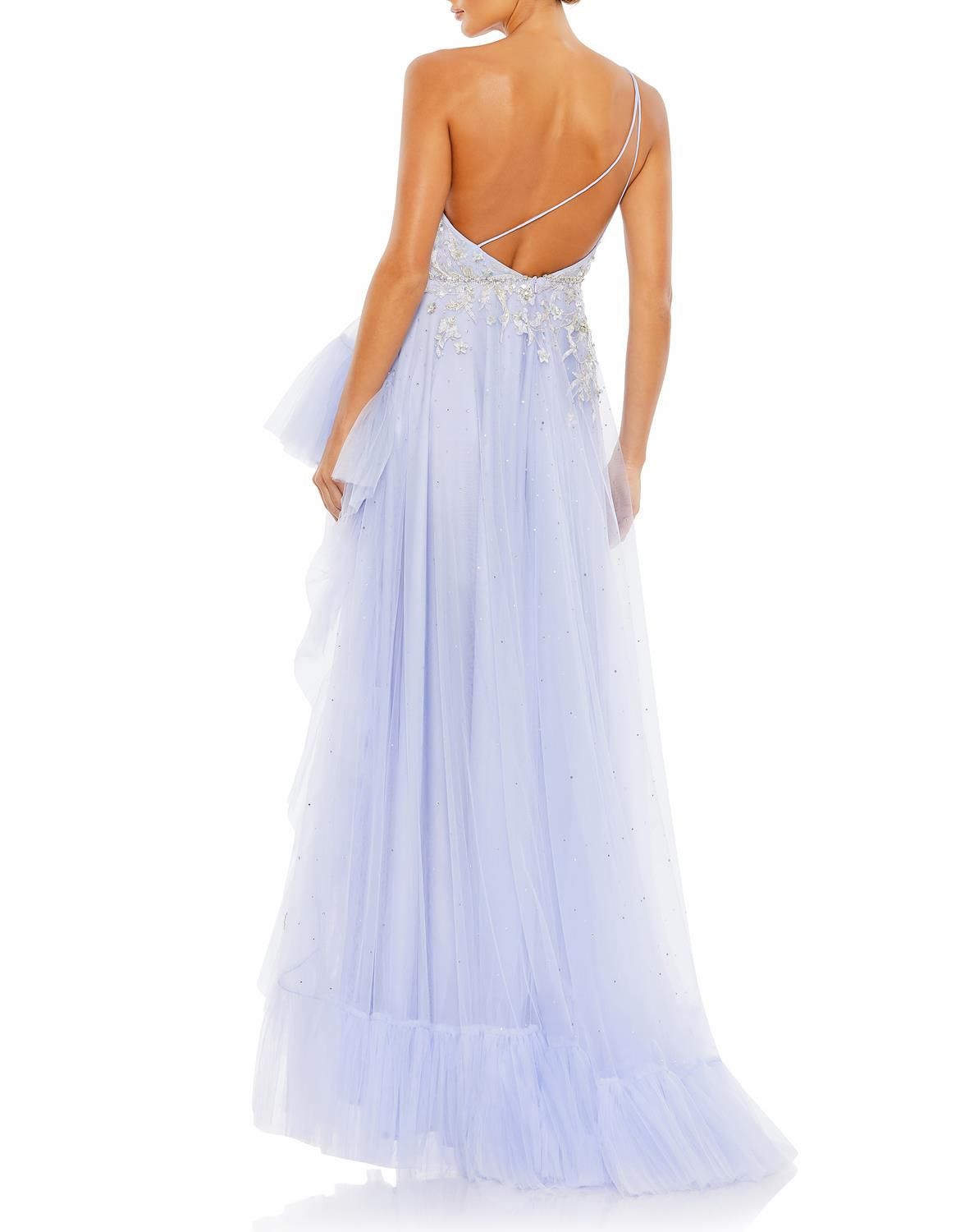 Embellished One Shoulder Asymmetrical Hem Gown sold by Lord & Taylor product image thumbnail 3