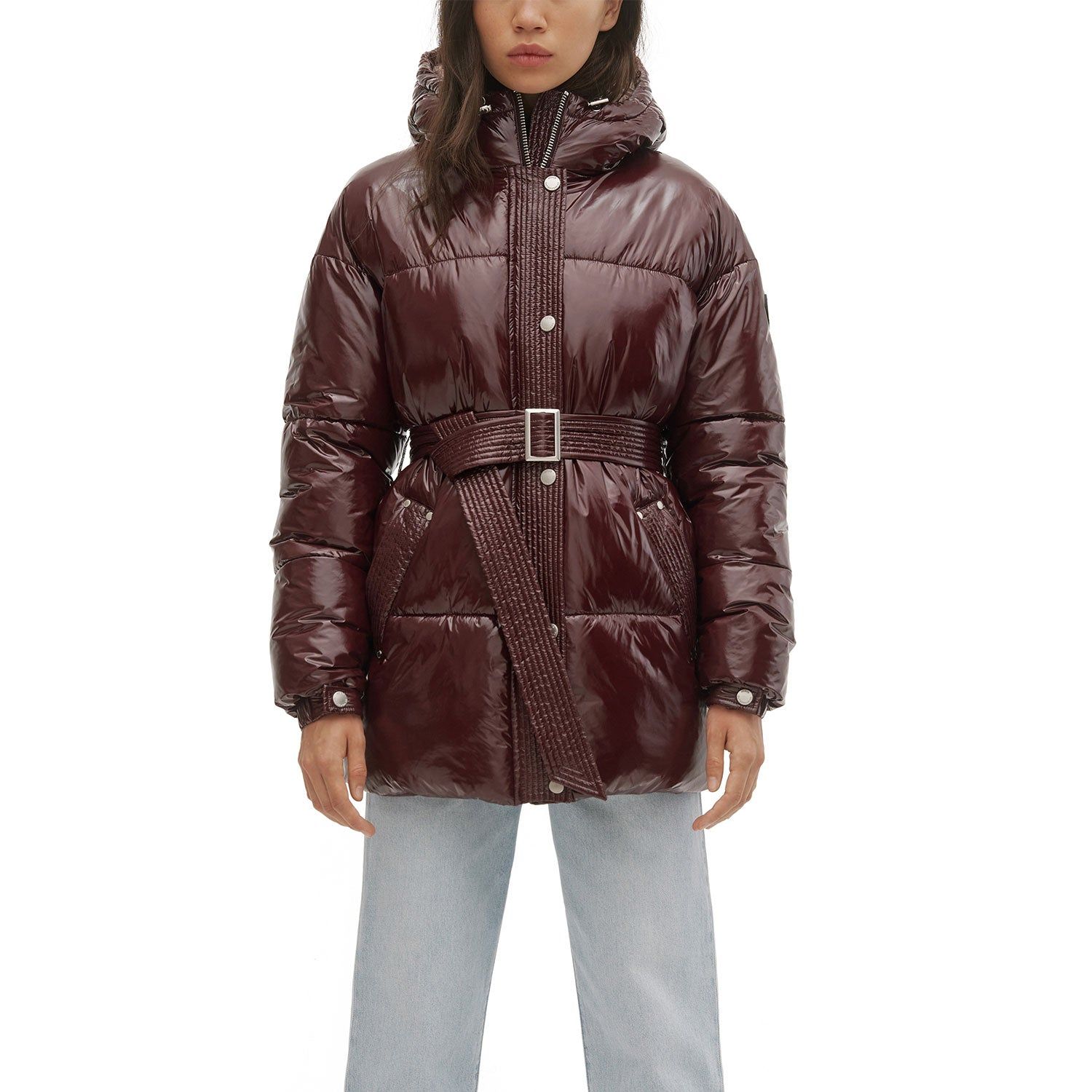 Mid Length Puffer W/Fixed Hood, Self Removable Belt sold by Lord & Taylor product image thumbnail 14