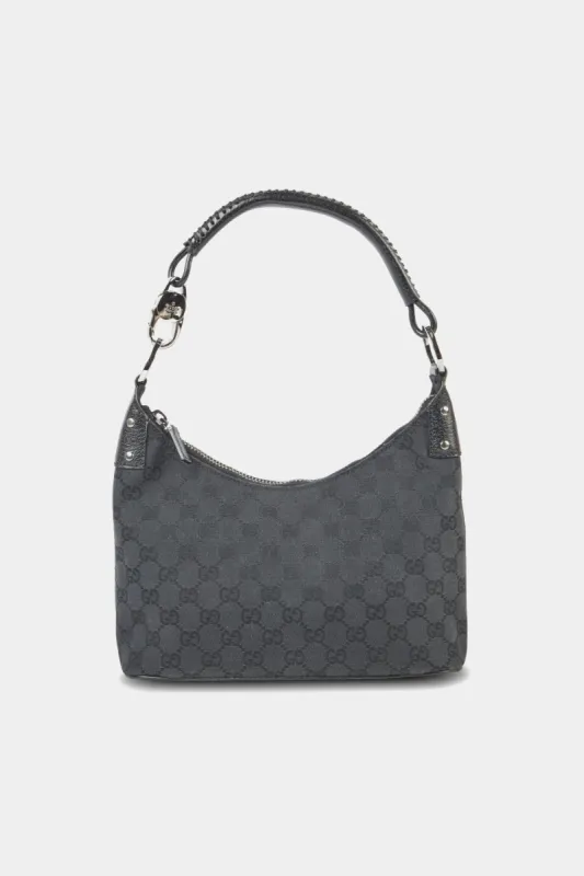GG Canvas Braided Handle Hobo Bag sold by Lord & Taylor