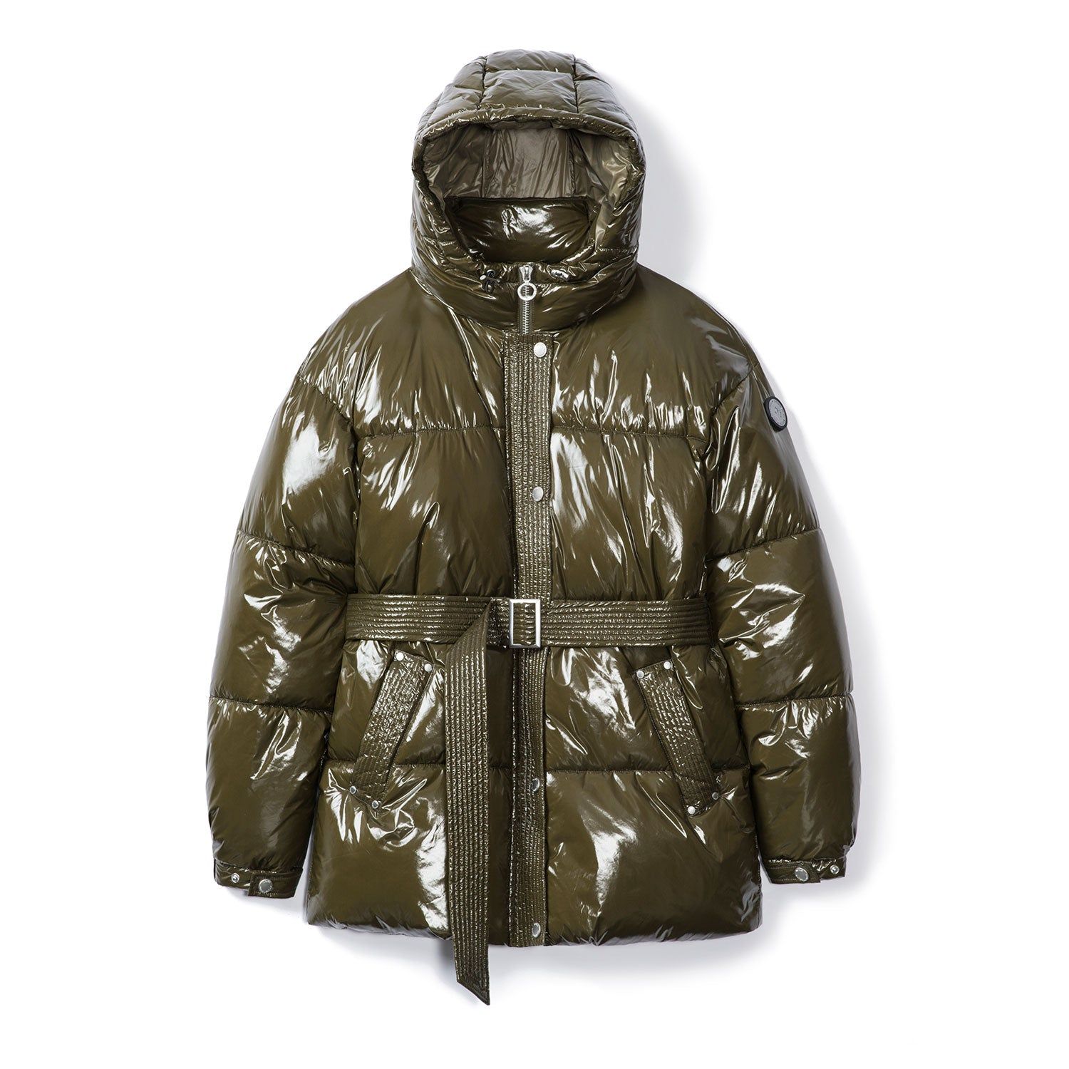 Mid Length Puffer W/Fixed Hood, Self Removable Belt sold by Lord & Taylor product image thumbnail 11