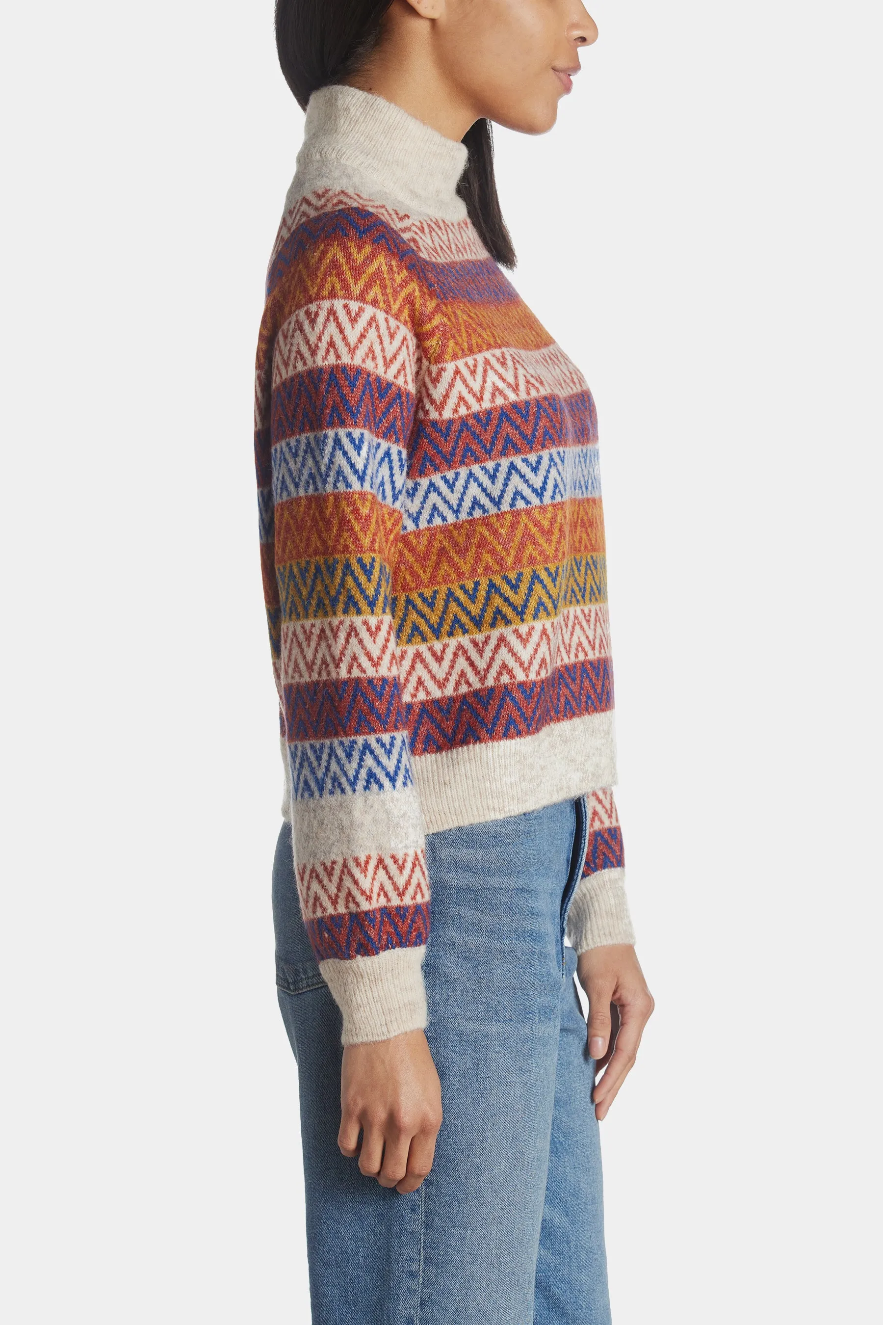 Rail Long Sleeve High Neck Blouse sold by Lord & Taylor product image thumbnail 5