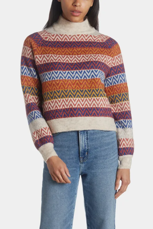 Rail Long Sleeve High Neck Blouse sold by Lord & Taylor