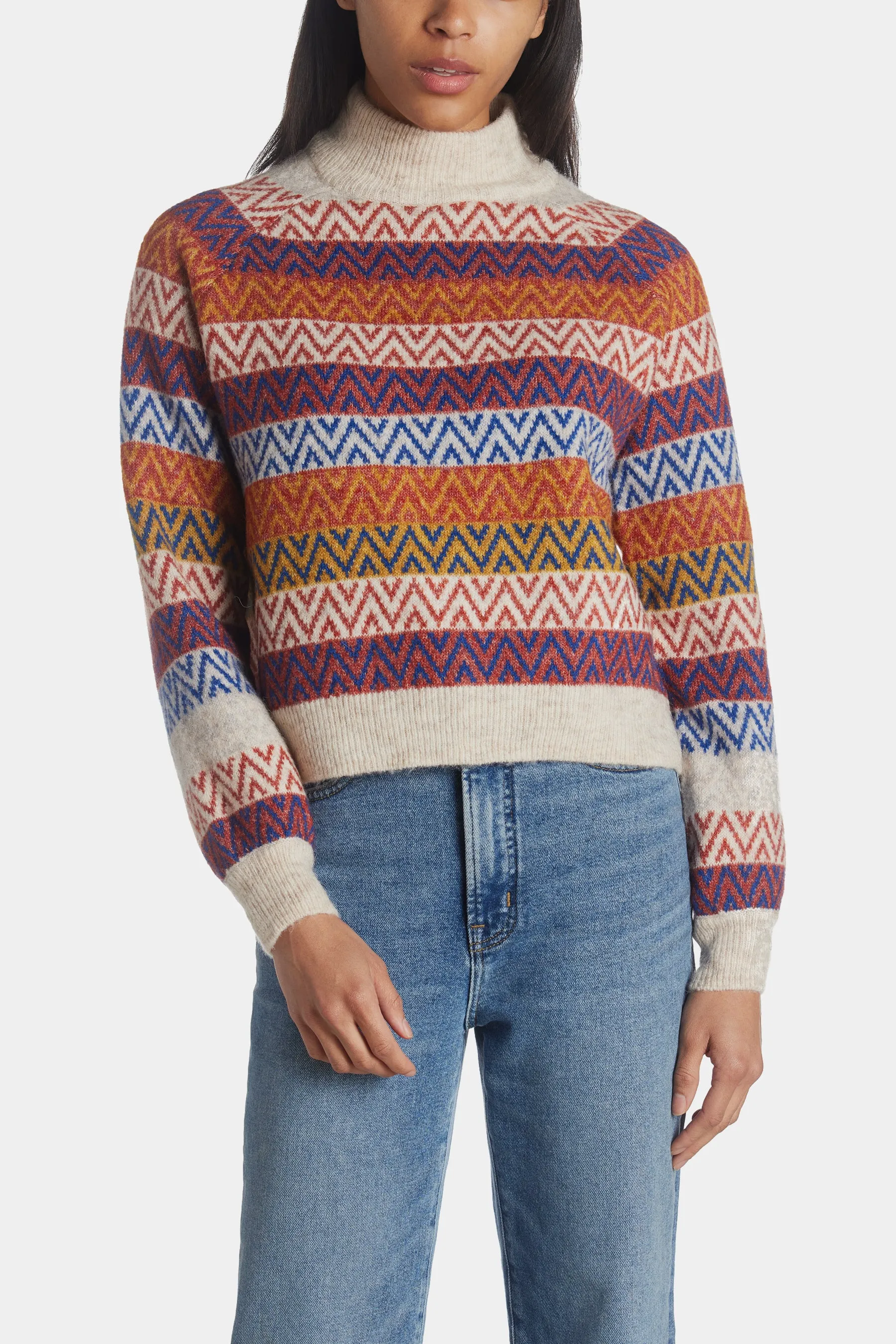 Rail Long Sleeve High Neck Blouse sold by Lord & Taylor