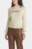 Front Cutout Sweater Top sold by Lord & Taylor