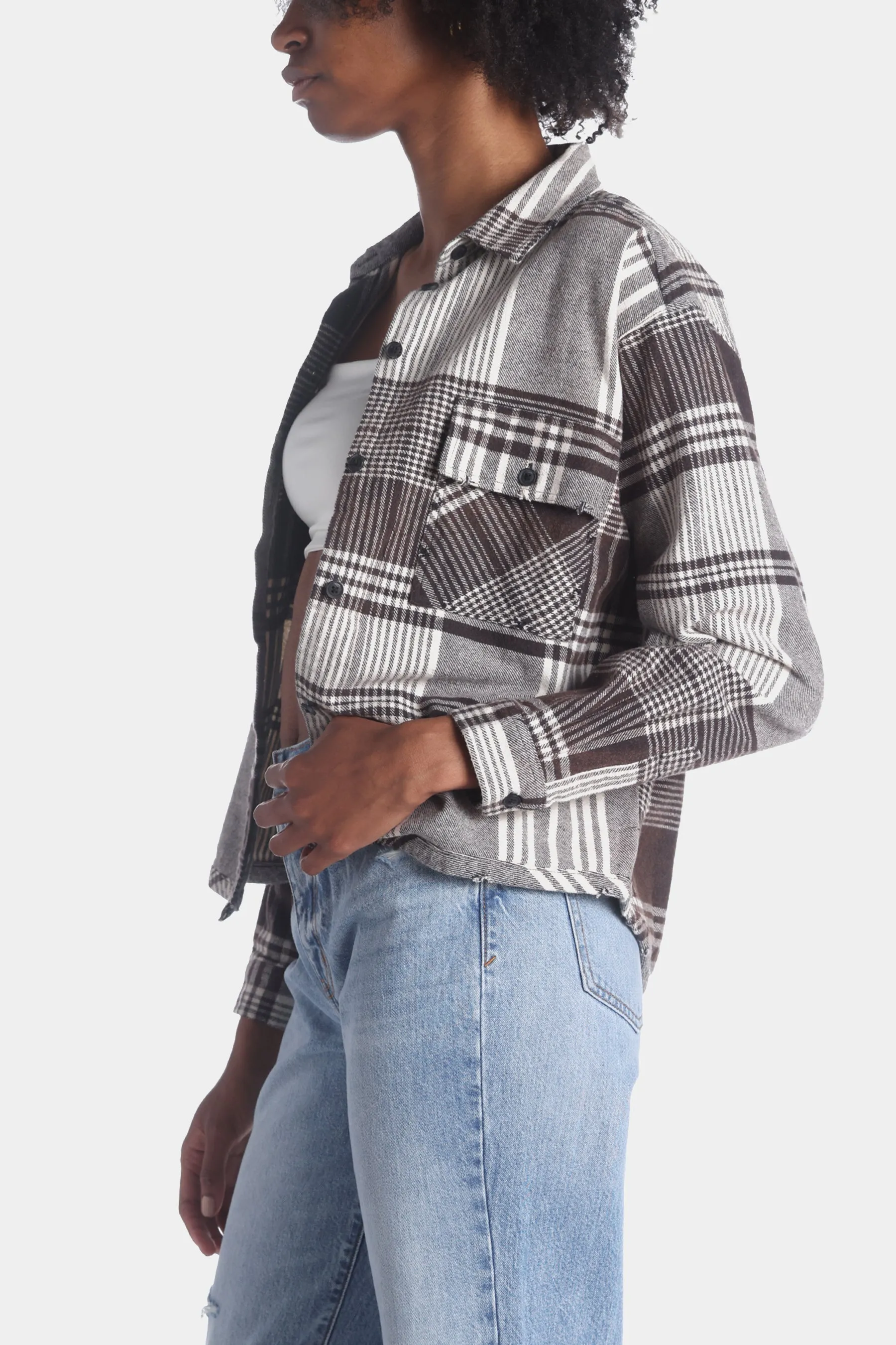 Round Hem Flannel Plaid Shirting sold by Lord & Taylor product image thumbnail 4