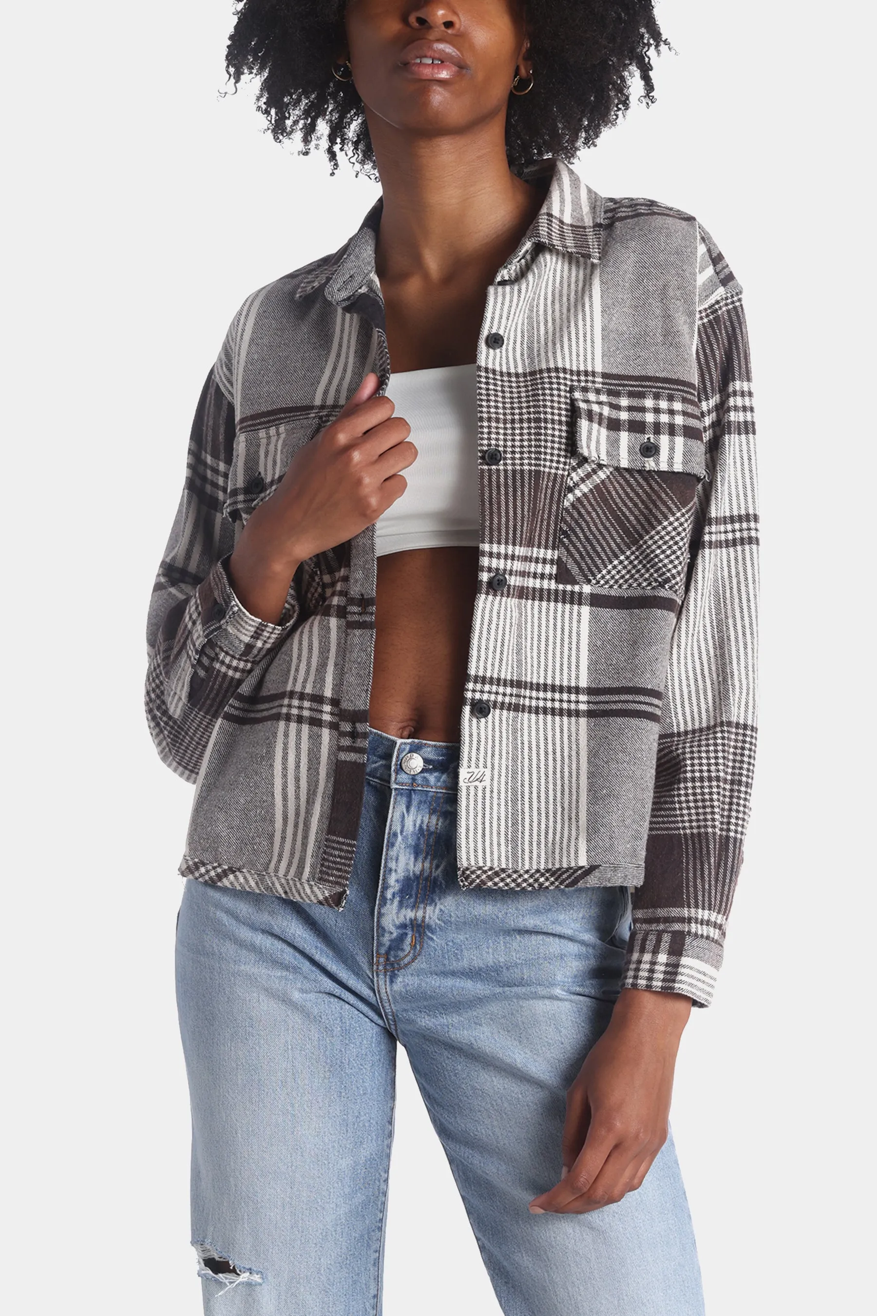 Round Hem Flannel Plaid Shirting sold by Lord & Taylor