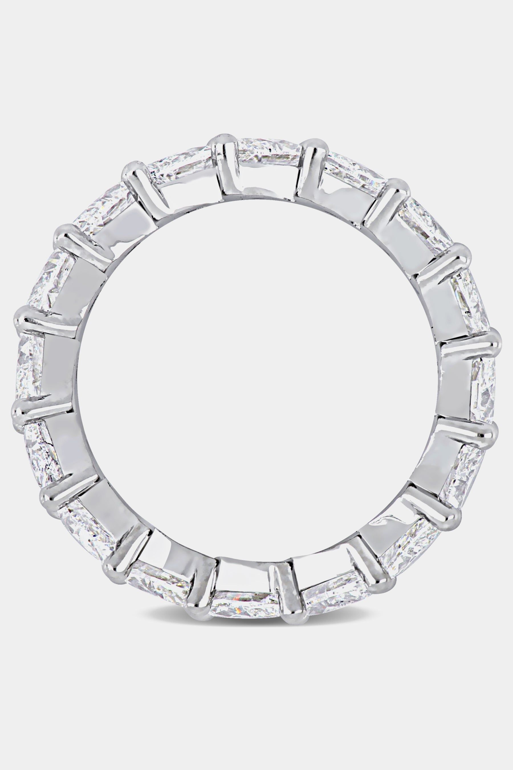 Diamond Marquise Cut Eternity 18k White Gold Ring sold by Lord & Taylor product image thumbnail 3