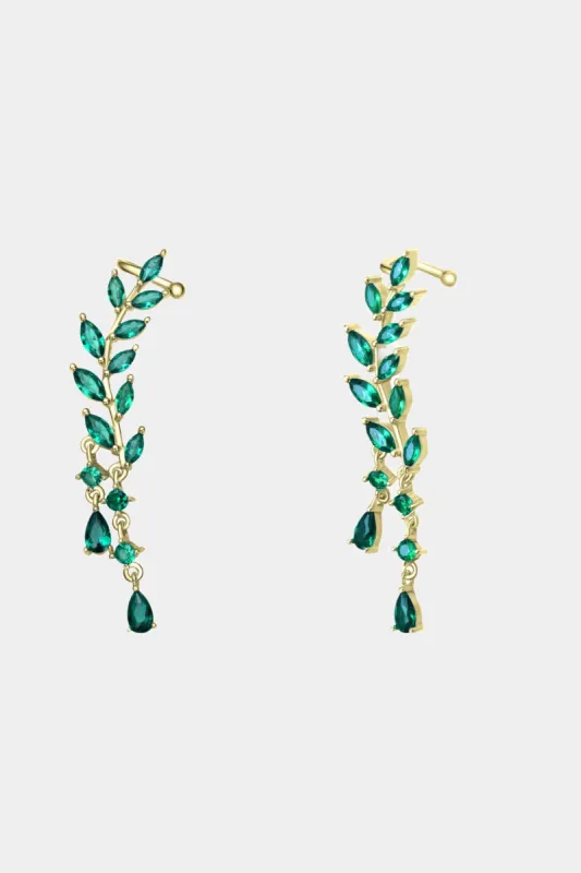 Emerald CZ Ear Cuff Earrings sold by Lord & Taylor