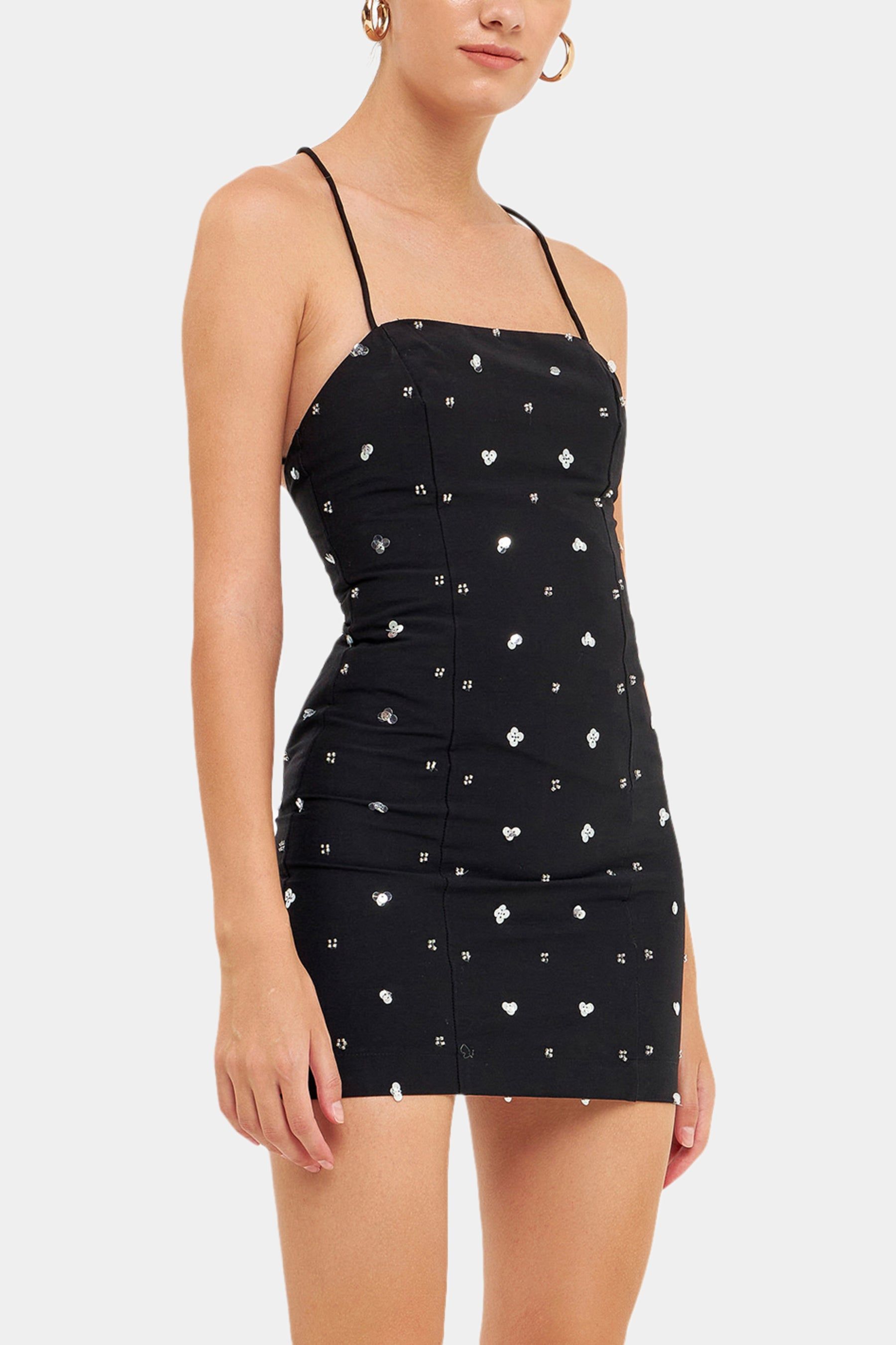 Sequined Floral Embroidery Mini Dress sold by Lord & Taylor product image thumbnail 5