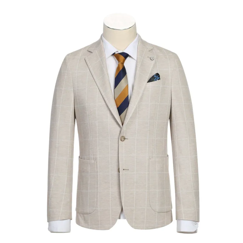 Half-Canvas Windowpane Check Blazer sold by Lord & Taylor