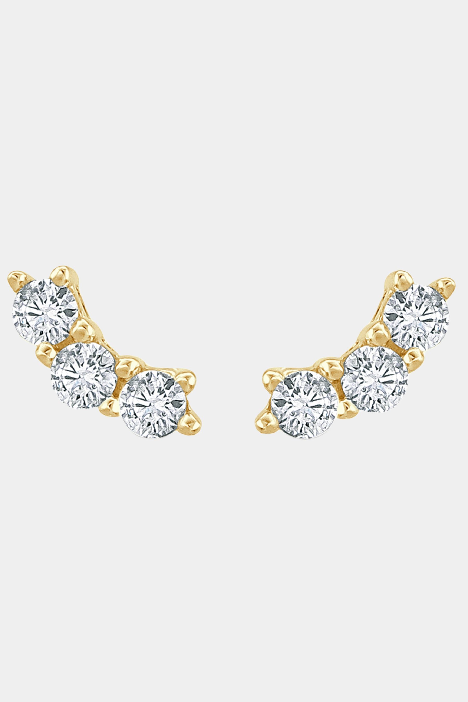 14K Gold Diamond Stud Earrings sold by Lord & Taylor