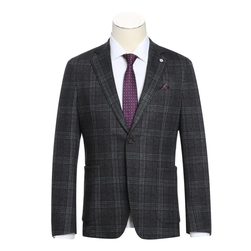 Half-Canvas Windowpane Check Blazer sold by Lord & Taylor