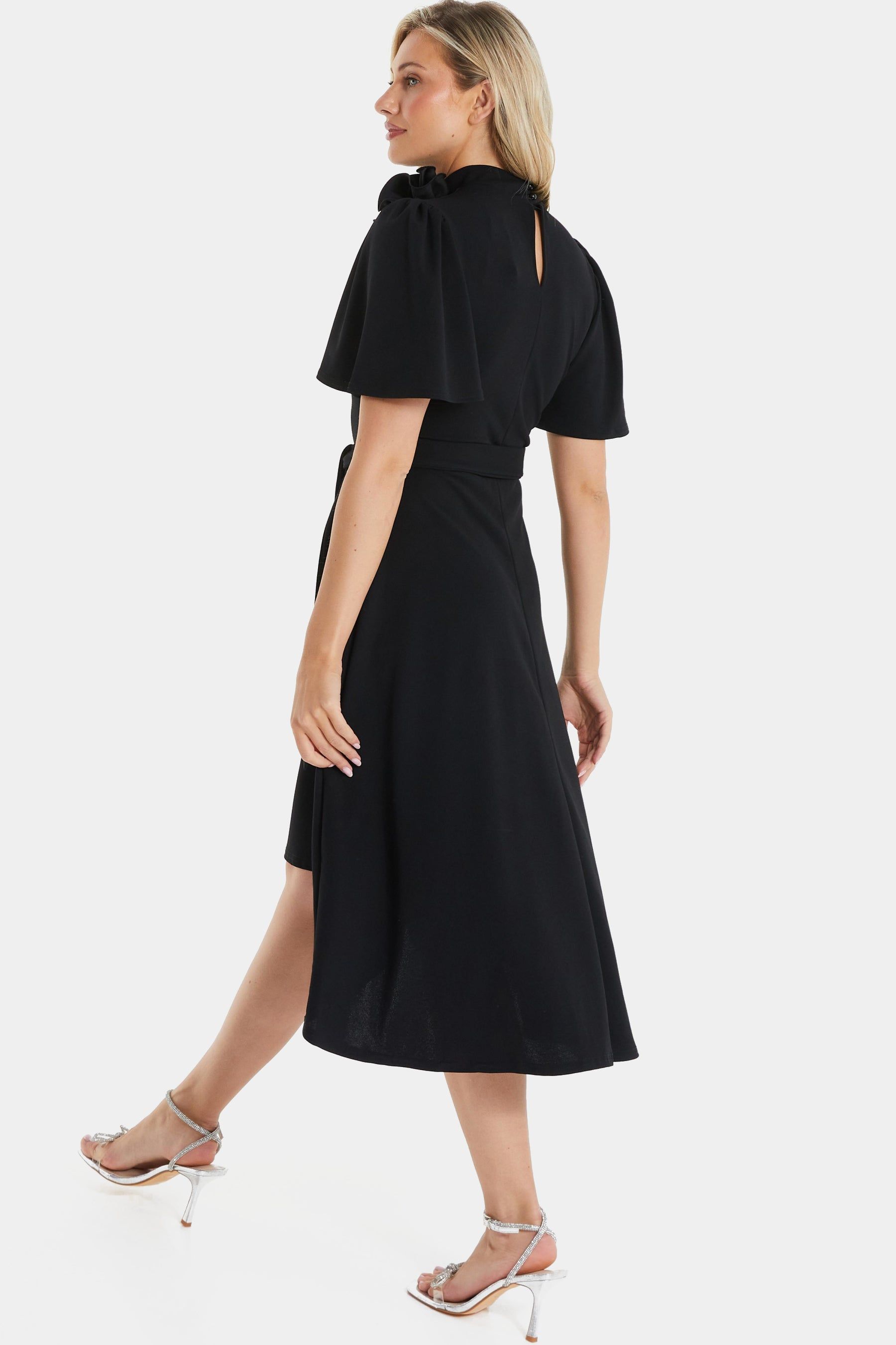 Flower Detail Dip Hem Dress sold by Lord & Taylor product image thumbnail 2